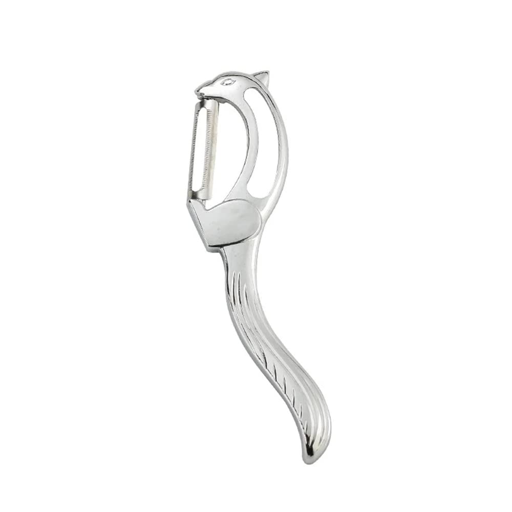 Arfuka Vegetable Peeler Potato Vegetable Apple Peelers For Fruit Carrot Veggie Squirrel Shape Potatoes Peeler Stainless Steel Pe