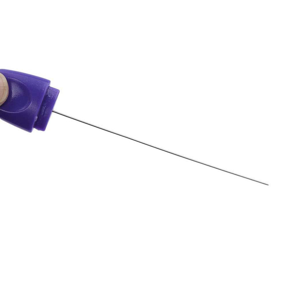 2 Pieces Stainless Steel Reusable Cake Testing Needles Probe Skewer Pin Needle For Kitchen Home Bakery Tools With Transparent Co