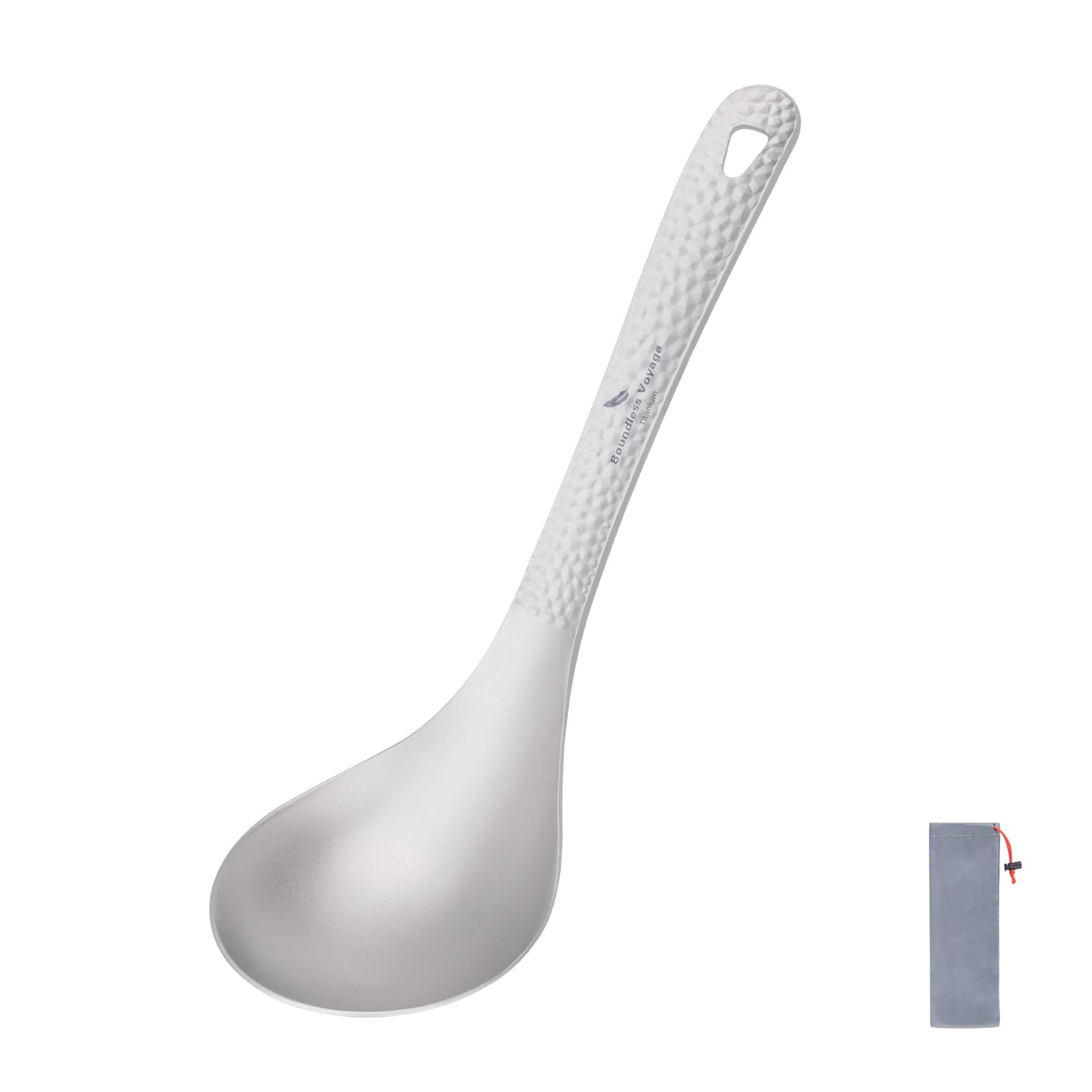 iBasingo Titanium Soup Spoon Large Rice Scoop Ladle Ti1039T