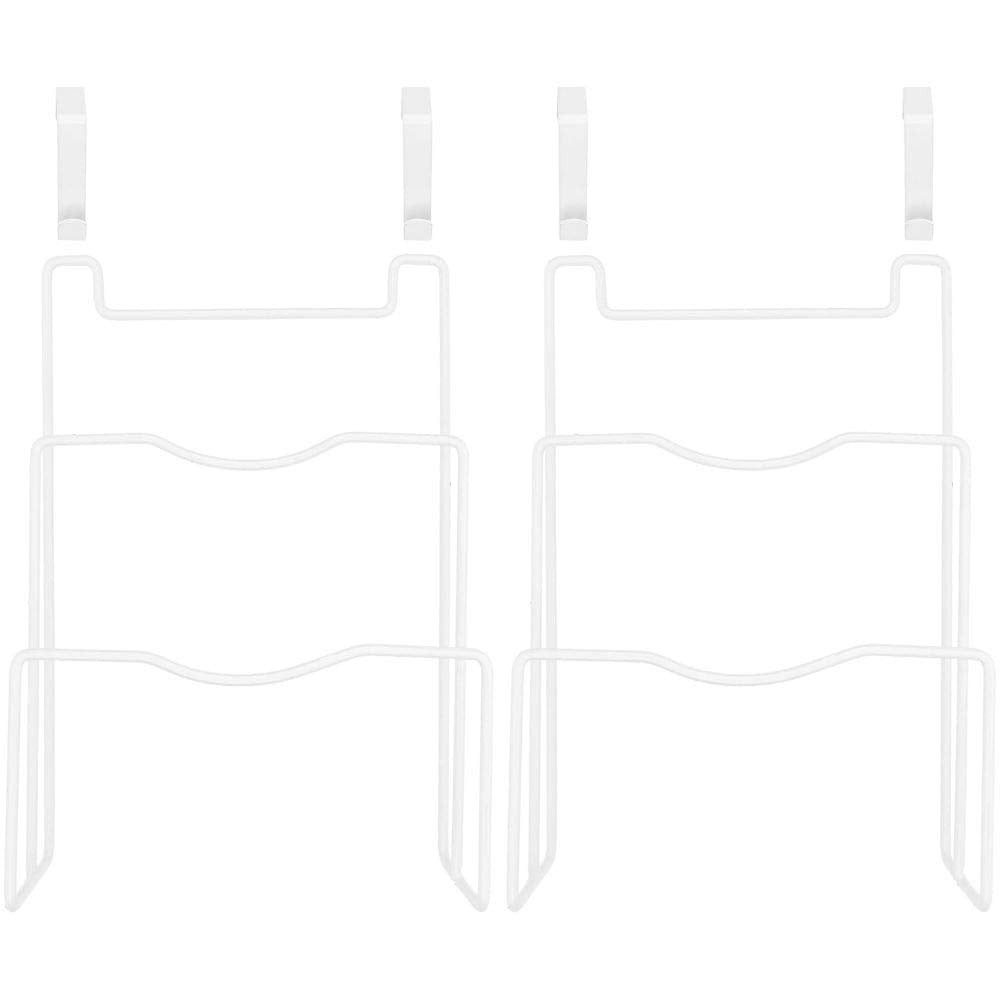 Southern Homewares - Pot & Pan Lid Hanging Organizer Rack, Set Of 2, White - Kitchen And Pantry Storage Hanger - Sh-10283-2