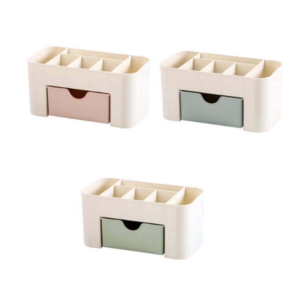 Milindi Sales Pp Plastic MultiFunctional Storage Organiser Box With Drawer (Random Colour)