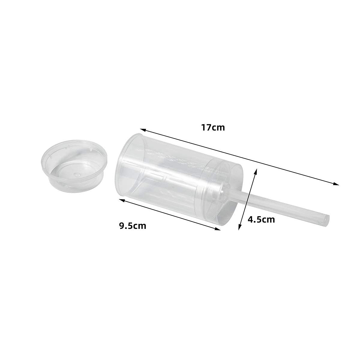 ihomecooker Clear Push-Up Cake Pop Shooter (Push Pops) Plastic Containers with Lids  Base & Sticks  Pack of 80(80 pack)