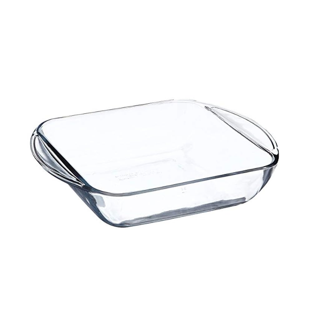 Anchor Hocking 77887 FireKing Square Cake Dish, Glass, 8Inch