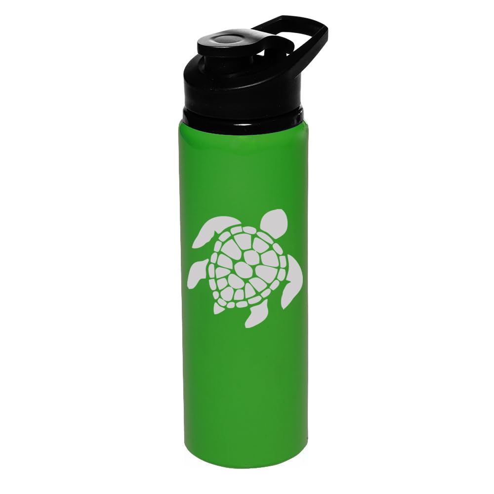 MIP 25 oz Aluminum Sports Water Travel Bottle Sea Turtle (Green)