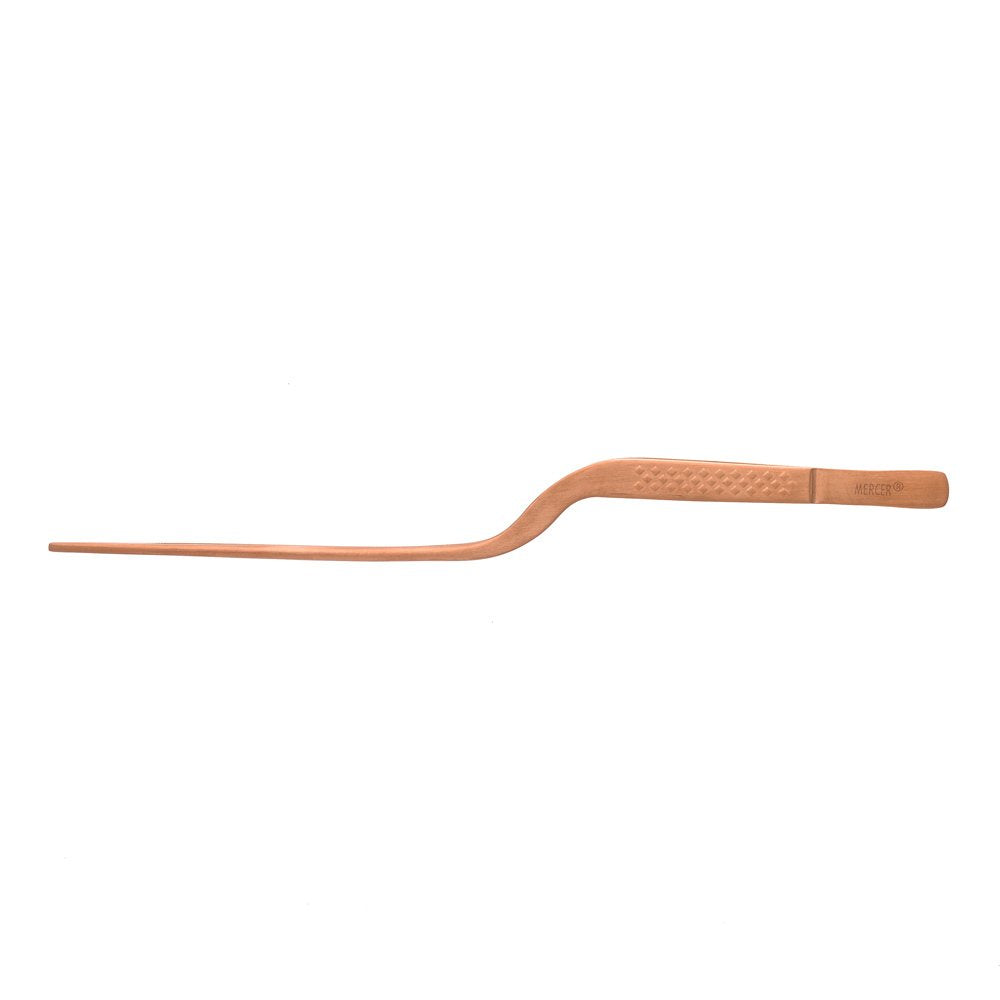 Mercer Culinary Offset Precision Plus Chef Plating Tong, 7-7/8 Inch Tip, Rose Gold