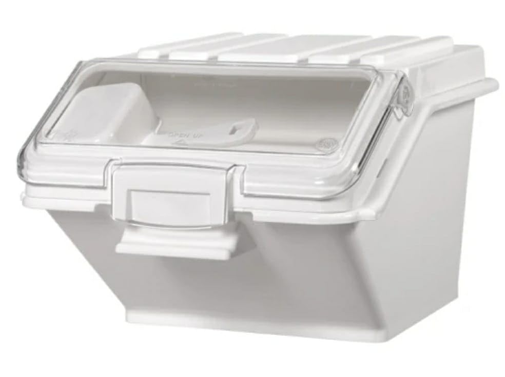 Shoppers Hub Pnq Plastic Ingredient Storage Bin With Pc Grain Scoop For Ideal Heavy Duty Use In Homes, Grocery Shops, Stores, Ho