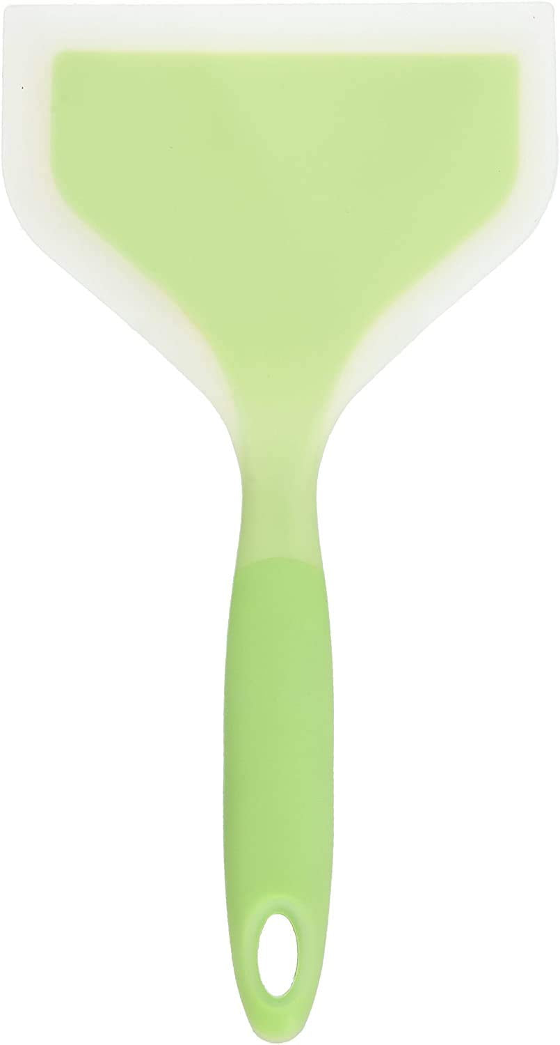 PPlus International Silicone Spatula, Durable HeatResistant NonStick Turner Omelette Spatula(Random Color)