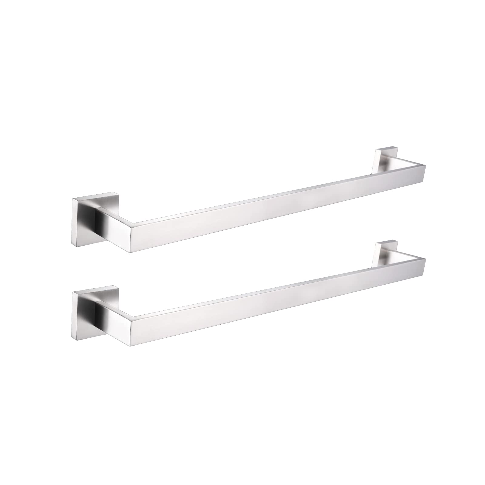 Lanc 24 Inche Bath Towel Bars Brushed Nickel Bathroom Towel Rail Square Towel Racks Kitchen Towel Holders Stainless Steel Towel