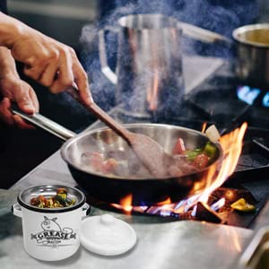 Roadmap 1.5L White Enamel Bacon Grease Container With Strainer, Grease Canister With Cute Pig Pattern, Bacon Grease Saver, Oil S
