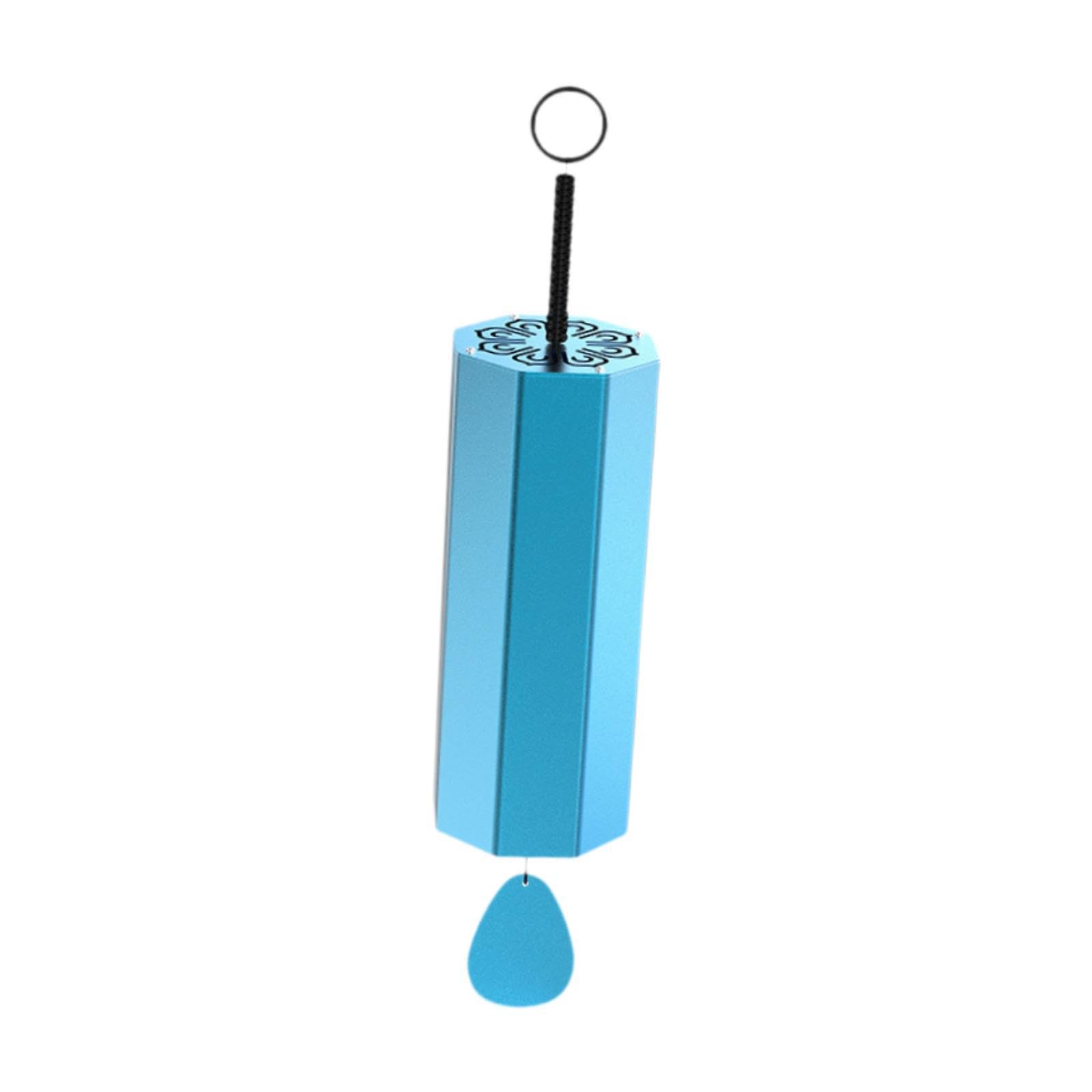 Heavenglow Hanging Chimes Japanese Metal Cylinder Wind Chimes For Courtyard Porch Halls Blue| Wind Chimes