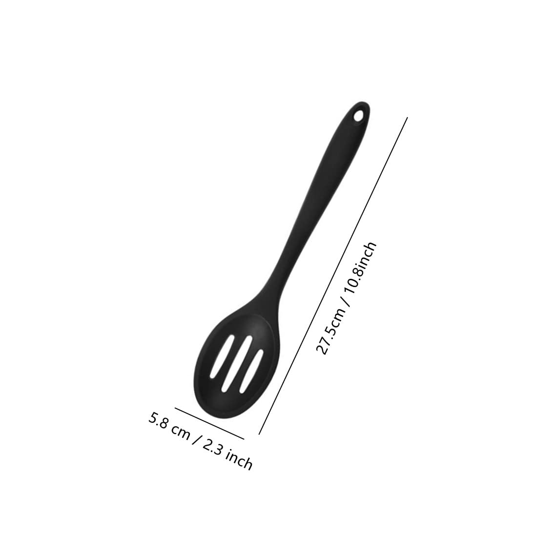 2 Pack Nonstick Silicone Slotted Spoons,High Heat Resistant Cooking Baking Spoons Ladle Set For Stirring, Mixing, Serving, Drain