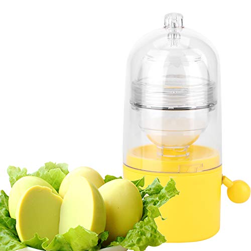 Egg Scrambler In Shell Manual Golden Egg Maker, Durable Hand Pull Yolk White Mixer For Kitchen Home Pc Silicone Gold Egg Shaker 
