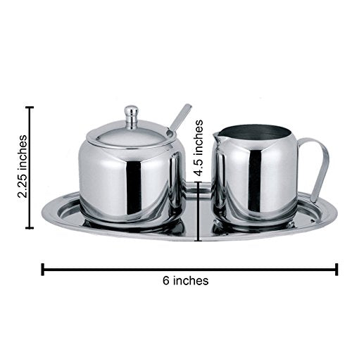 Cuisinox Stainless Steel Cream And Sugar, 5-Piece Set