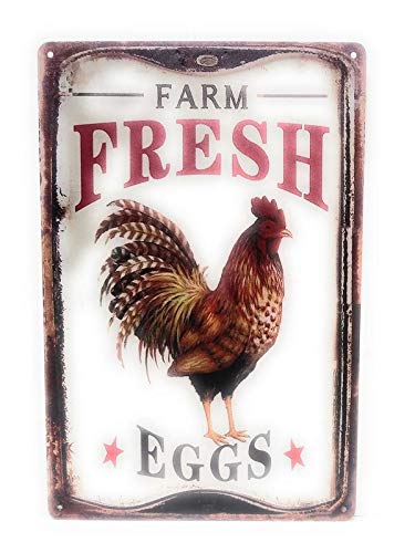 Farm Fresh Eggs Tin Sign, Restaurant Sign, Farm Sign, Barnhouse, Home D  cor, Kitchen D  cor, Fresh Eggs Sign, Antique Sign, Chi