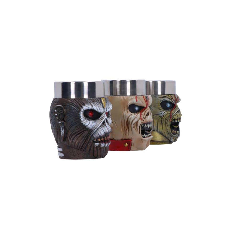 Nemesis Now Officially Licensed Iron Maiden Eddie Shot Glass Set, Multi Coloured, 9Cm