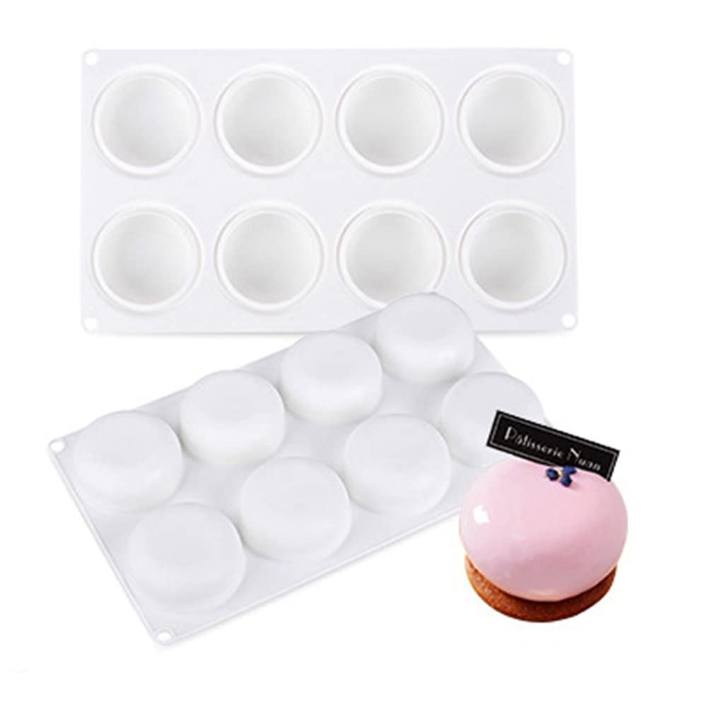 8 Cavity Oblate Shape Silicone Mold For Baking Form French Dessert Mousse Moulds Chocolate Cake Mold Cake Decoration Tool