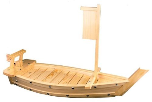 Natural Bamboo Sushi Tray Boat 50Cm 20''