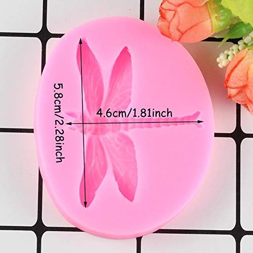 1Pc Cute Lovely Dragonfly Skimmer Shape Silicone Mold For Diy Ice Cube Desserts Chocolate Soap Mould Cupcake Cake Topper Decorat