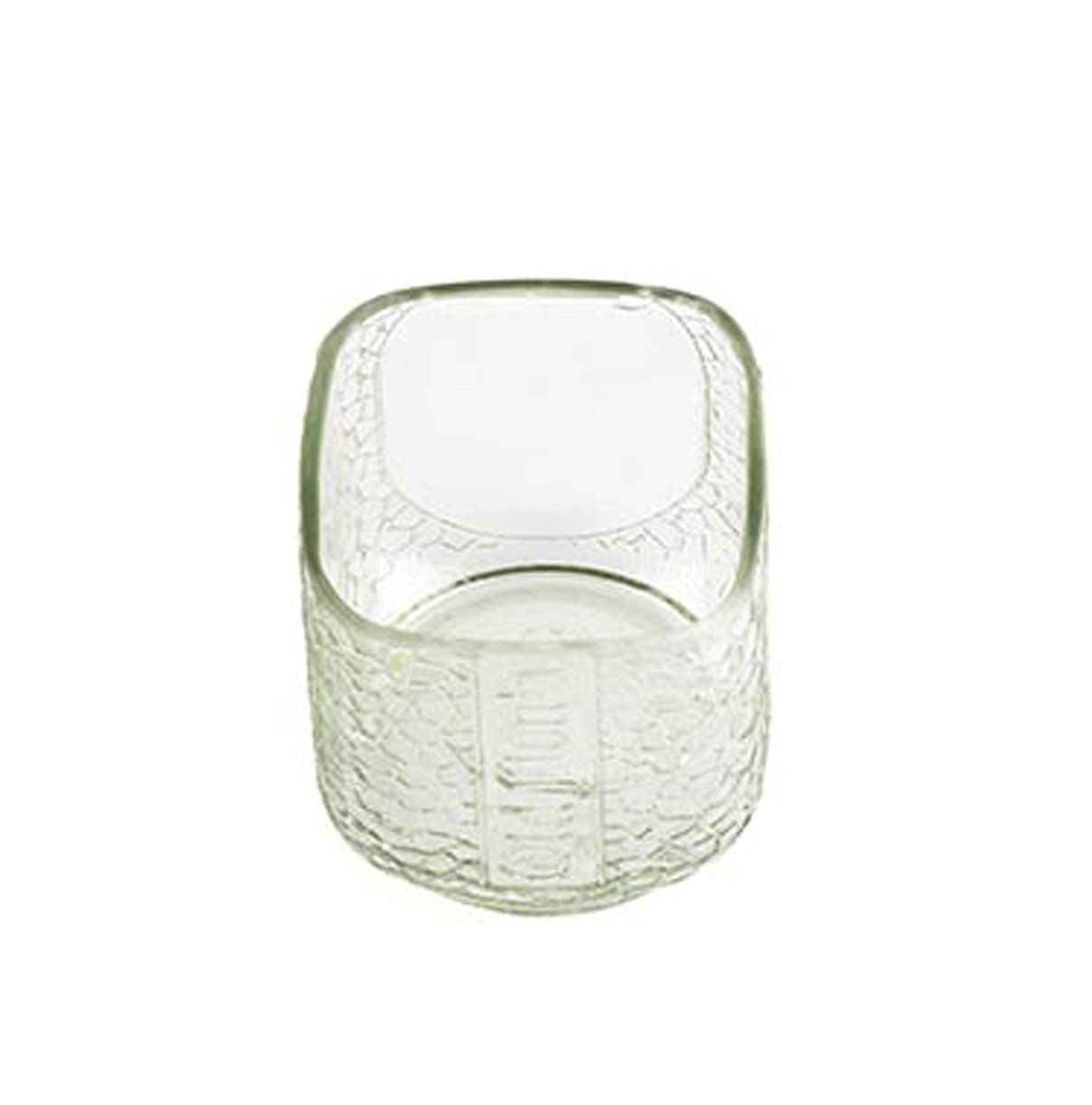Kavi Top Cut Old Monk Recycled Bottle Platter - Upcycled Serving Tray (Clear)