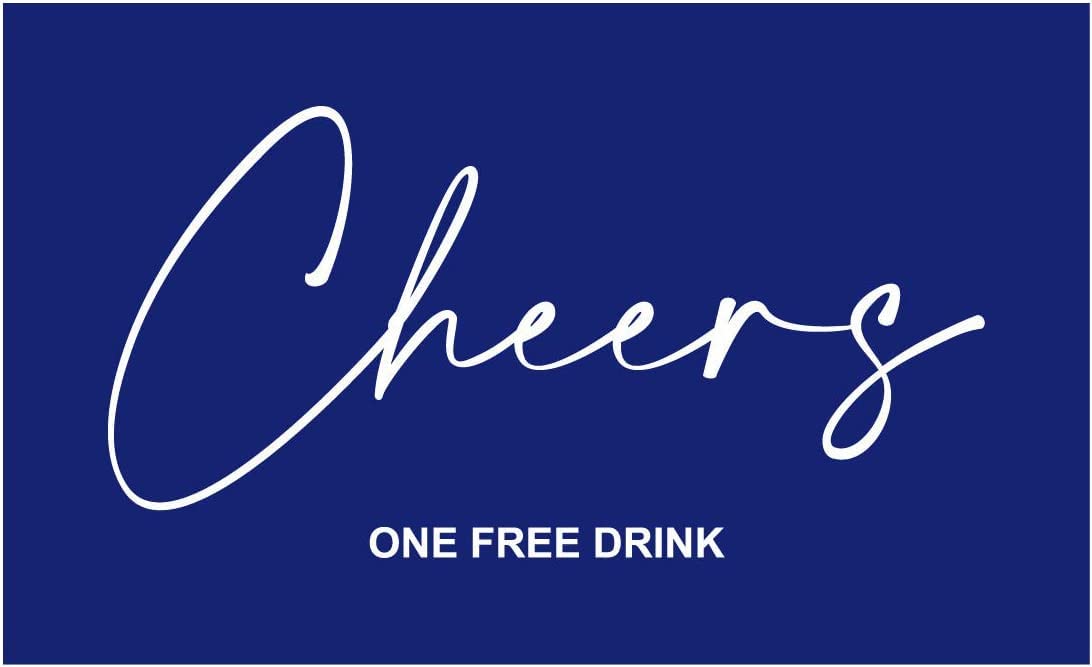 RXBC2011 450 Free Drink Tickets Drink Tokens for Party Wedding Halloween Work Event Party Bar  Dark Navy Blue