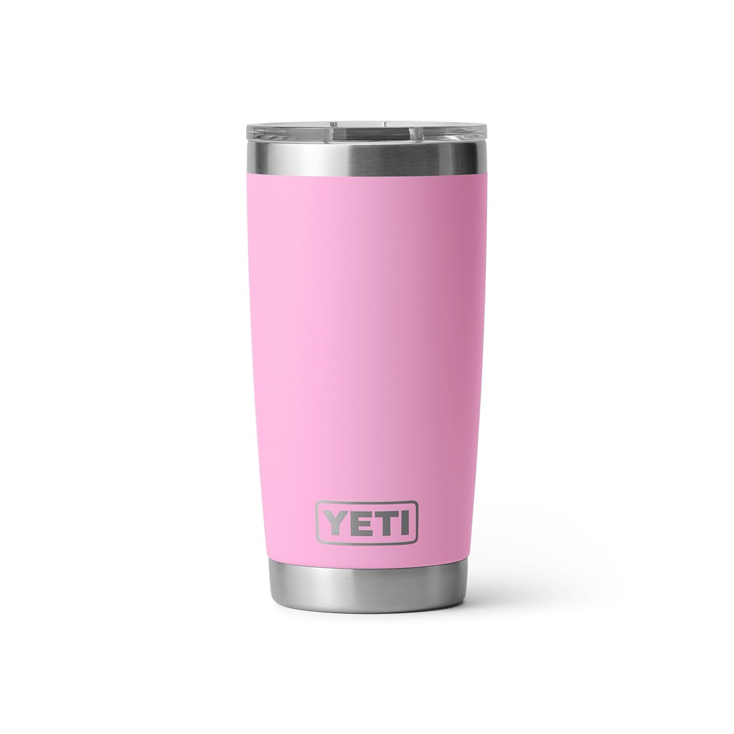 Yeti Rambler 20 Oz Tumbler, Stainless Steel, Vacuum Insulated With Magslider Lid, Power Pink