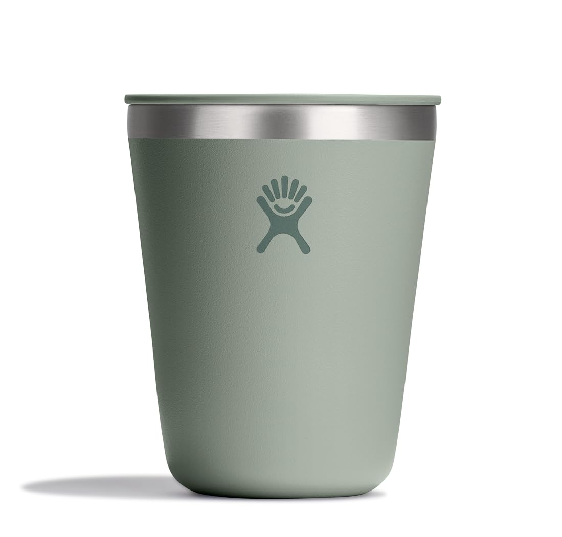 Hydro Flask 12 Oz Outdoor Coffee Tumbler - Stainless Steel Insulated Travel Cup - Camping Mug Agave Green