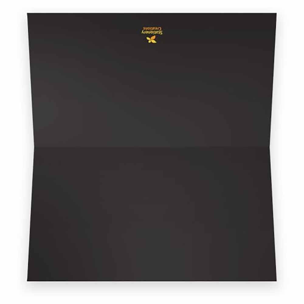 Black Place Cards - Flat Or Tent - 10 Or 50 Pack - White Blank Front With Solid Color Border - Placement Table Name Seating Stat
