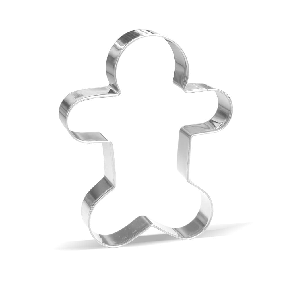 5.6 Inch Gingerbread Man Cookie Cutter - Stainless Steel