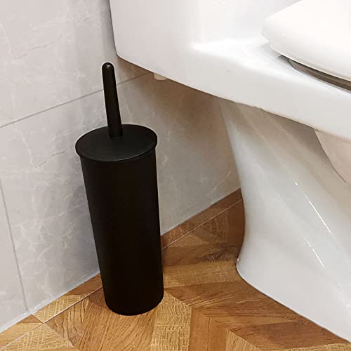 Casaphoria Compact Freestanding Plastic Toilet Bowl Brush And Holder For Bathroom Storage And Organization - Space Saving, Sturd