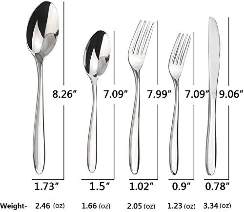 Ramddy 18/10 Stainless Steel Flatware Set For 12, Silverware Set