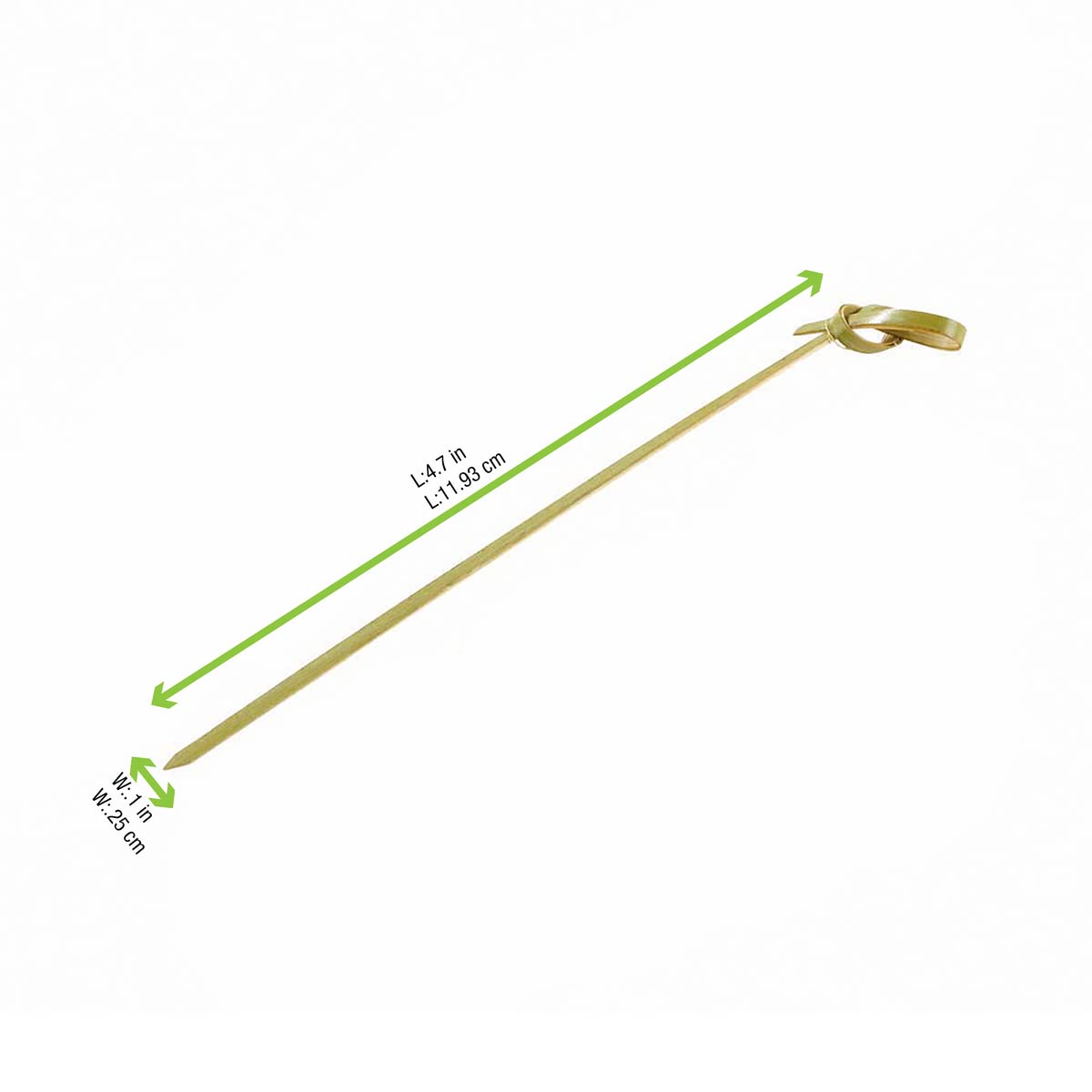 Packnwood-209Bbbcl105-Bamboo Picks With Knot -Bamboo Knot Picks-Skewers Bamboo-Bamboo Toothpicks For Appetizers - (4.1'') - Case
