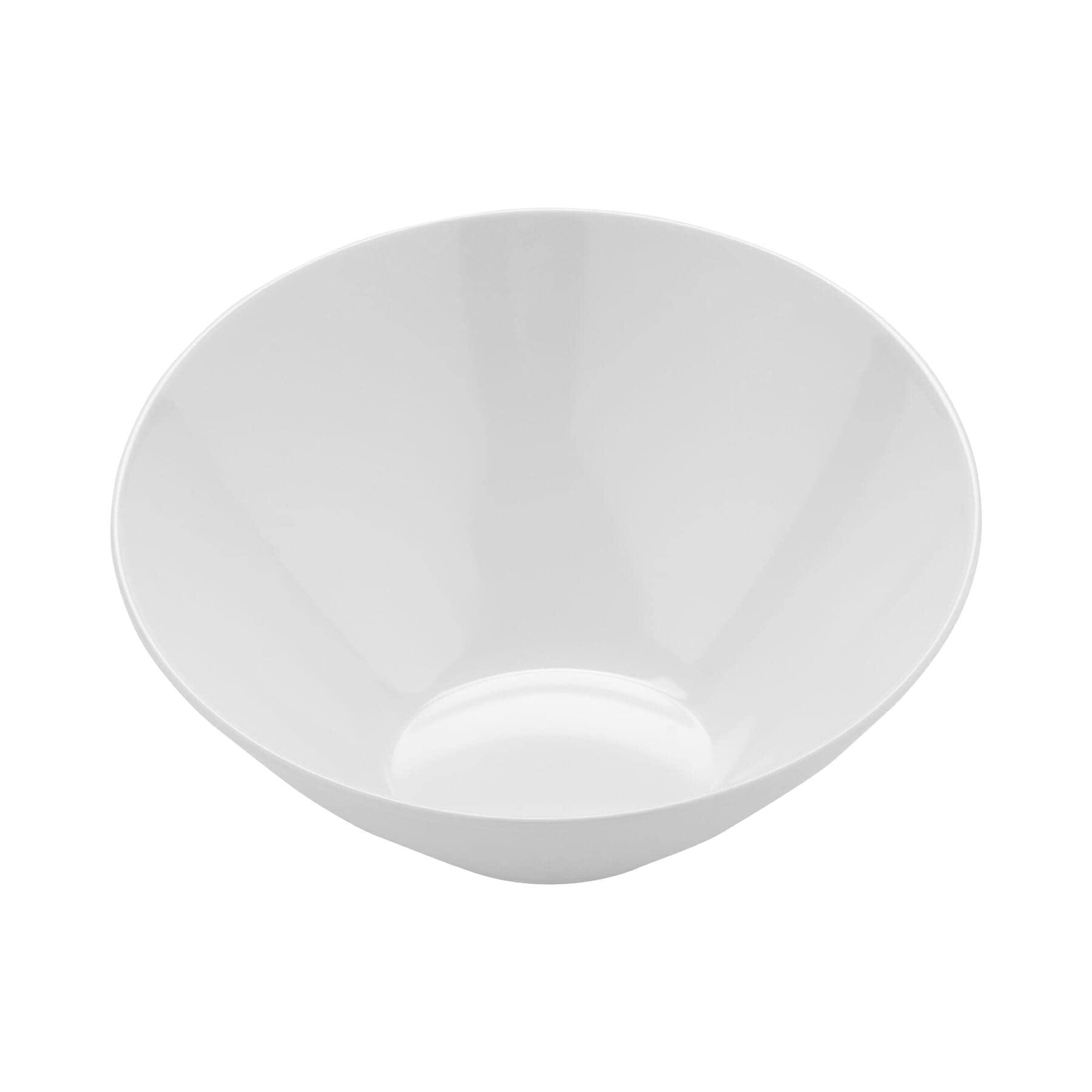 G.E.T. B-790-W Angled Cascading Serving Bowl for Salads, Snacks and Pasta, 1.9 Quart / 12, White