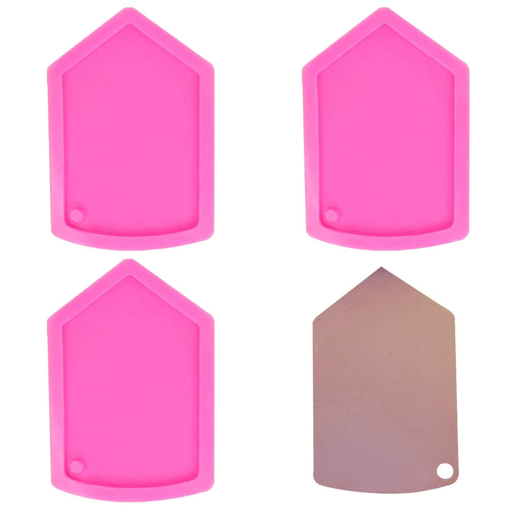3 Pcs Pencil Shape Keychains Pendant Silicone Mold For Diy Crystal Handmade Fondant Mold Chocolate Cupcake Cake Topper Decoratio