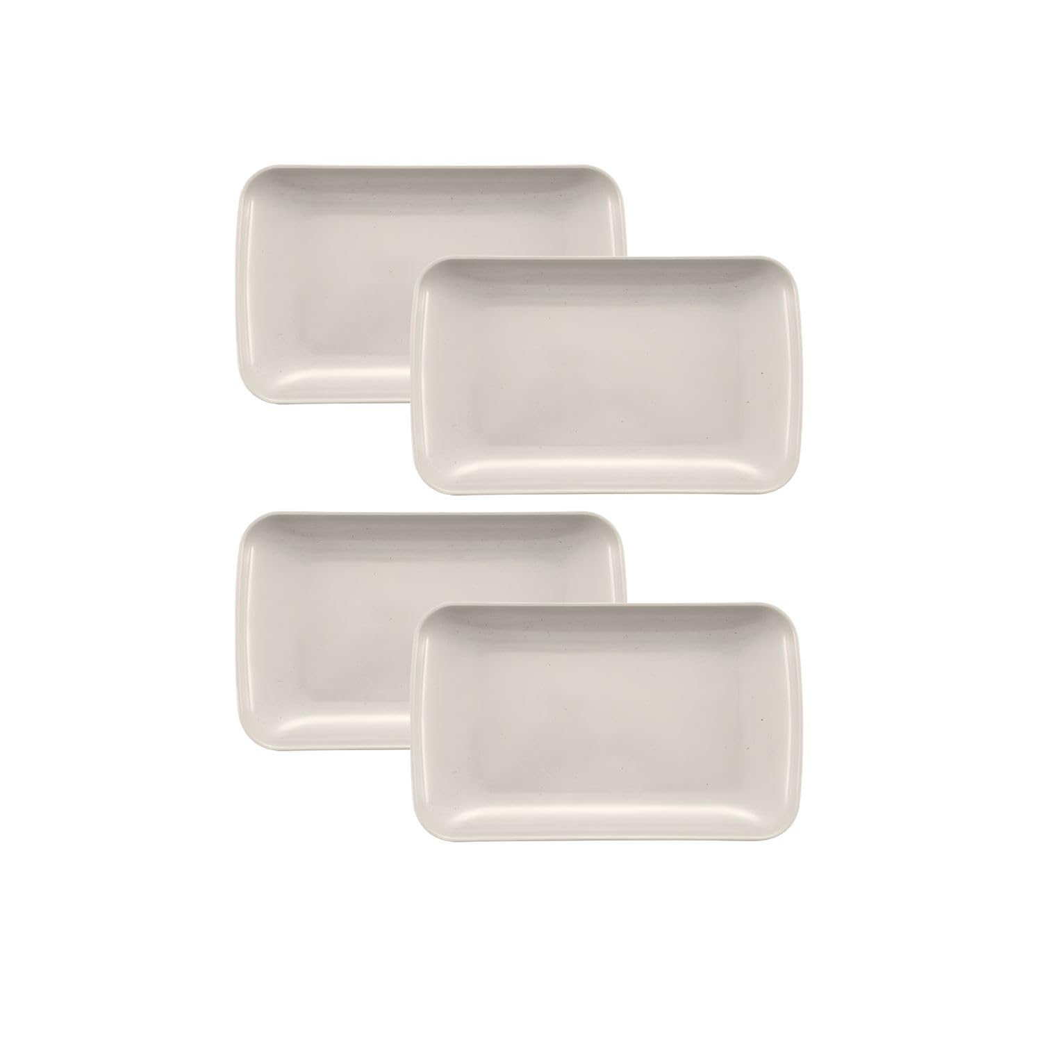 P Plus Fire Wheat Straw Dinner Plates  Rectangular Serving Dishes Microwave Safe EasyClean Lightweight Kitchen Utensils For Ho