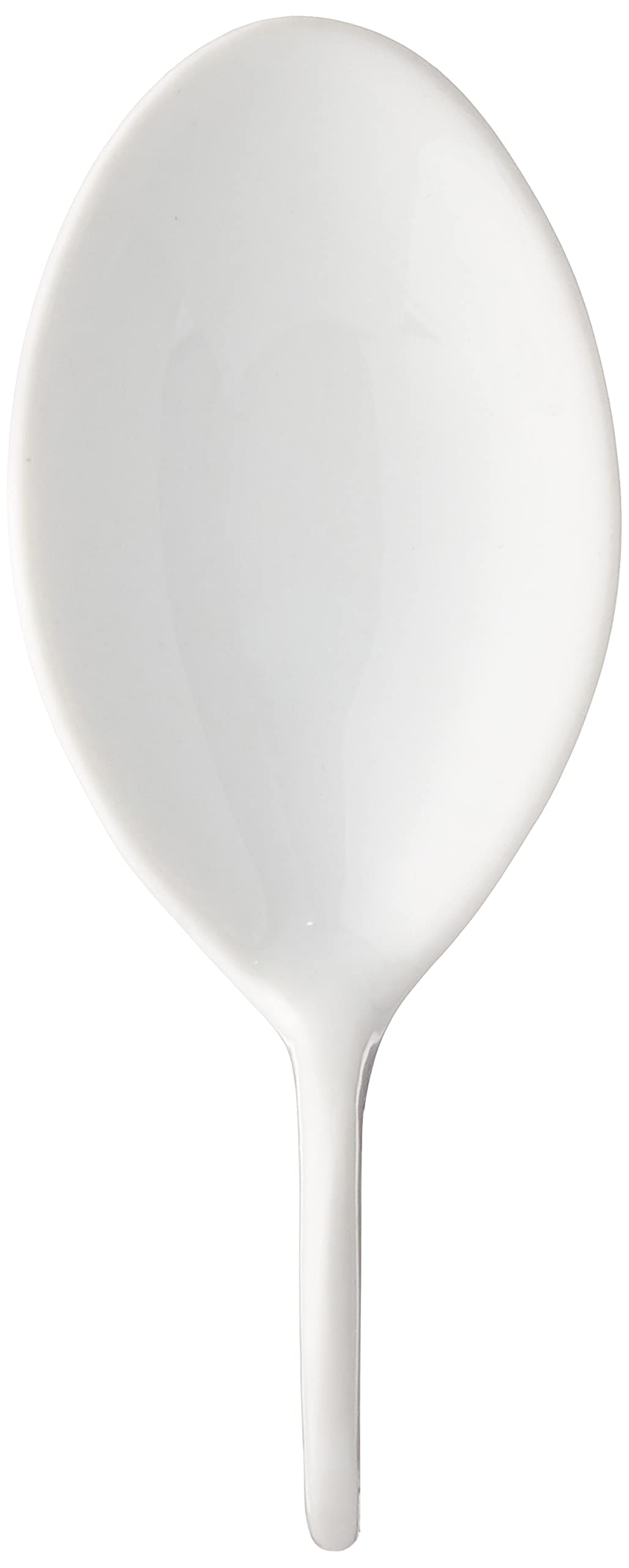 Restaurantware 4 Inch Porcelain Tasting Spoons 10 Fish Shape Porcelain Spoons - Microwave-Safe Oven-Safe White Porcelain White T