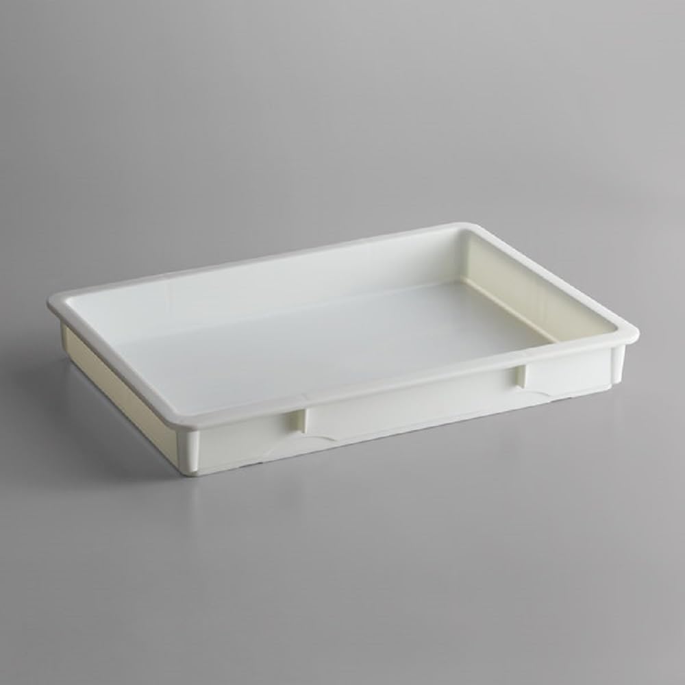 Truecraftware- 18'' X 26'' X 3'' Pizza Dough Proofing Box White Color- Pizza Proofing Dough Pan Dough Proofing Box Tray Dough Bo