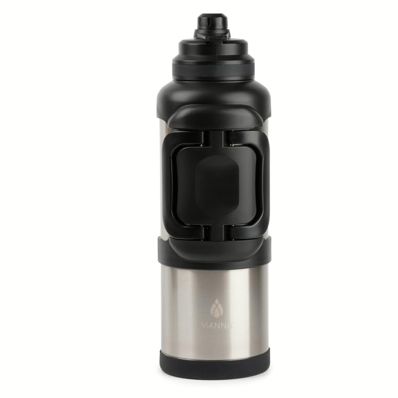 Manna Titan Stainless Steel Vacuum Insulated Gallon Jug  4L  Stainless Steel Finish