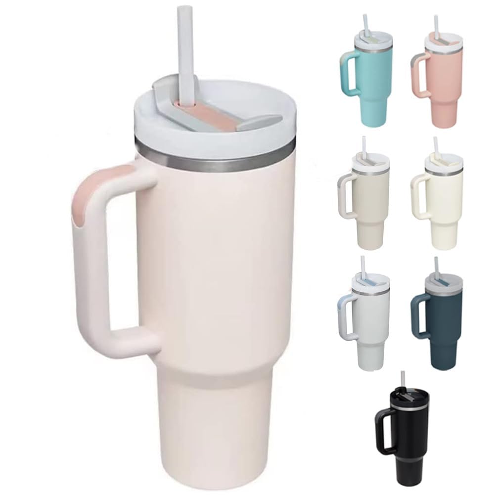 Floovi Tumbler Water Bottle With Lid And Straw Sipper Stainless Steel Insulated Travel Mug For Hot & Cold Drink Beverages 100% L