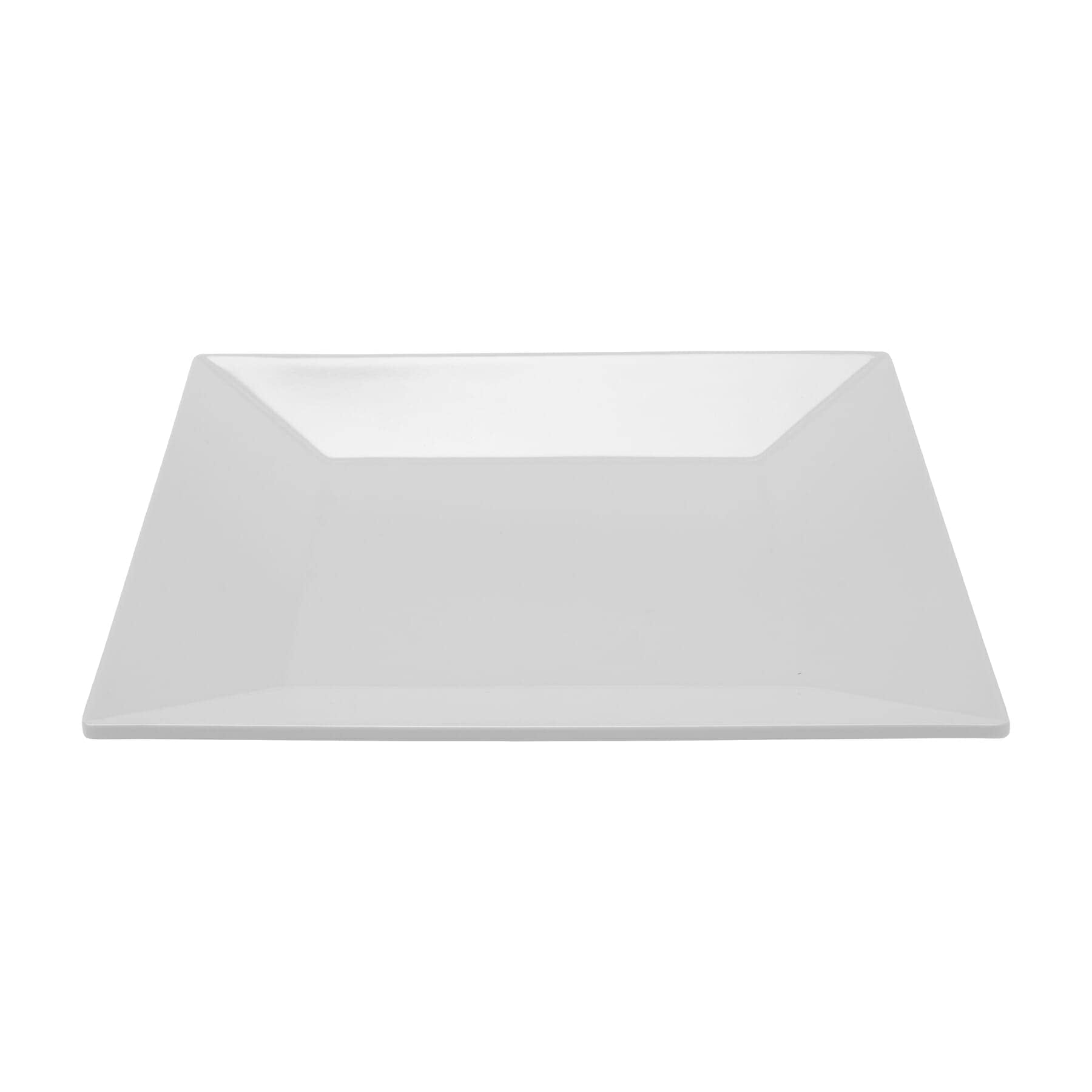 G.E.T. Enterprises ML-104-W 10 Square Plate, Melamine, White, Large