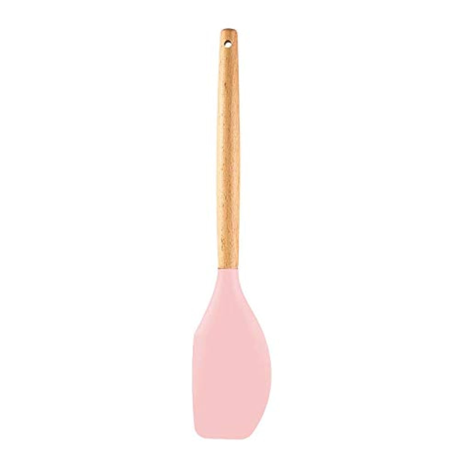 PPlus International Heat Resistant Silicone Spatulas Set For Nonstick Cookware, Wooden Handle Spatulas, Rubber Spatula Kitchen 