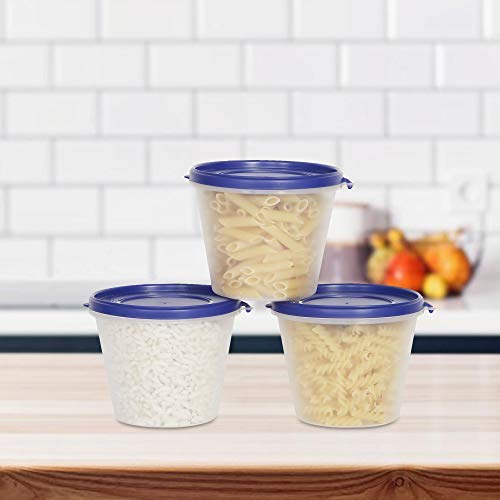 Cutting Edge Nesterware 1 Ltr Stackable Container (Set Of 1, Dark Blue, 3)