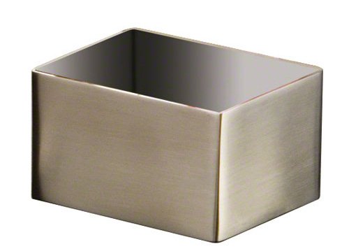 American Metalcraft SSPH4 Stainless Steel Rectangular Sugar Packet Holder, 2.75 L x 3.25 W, Satin Finish, Silver(Pack of 48)