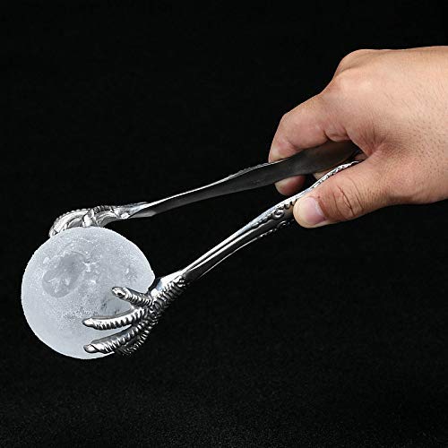 Massjoy 2 Pcs Bar Ice Hockey Special Eagle Claw Shape Ice Tongs Serving Tongs