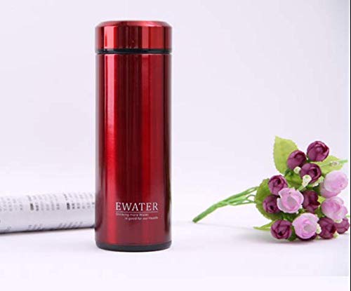 Glass Liner Vacuum Flask Stainless Steel Water Bottle Insulated Travel Coffee Mug 11oz 9oz Available (11oz  Red)
