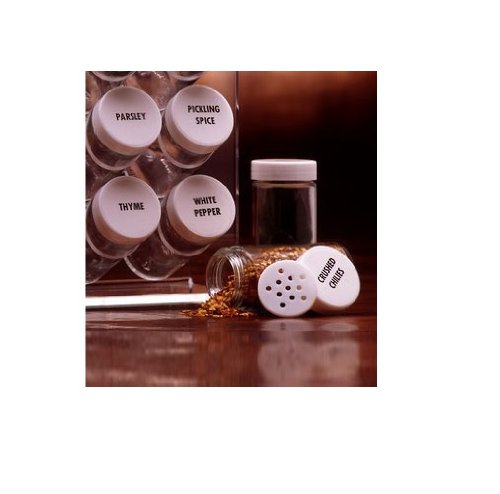 Prodyne A-845 Spice Rack, 20 Bottle, White