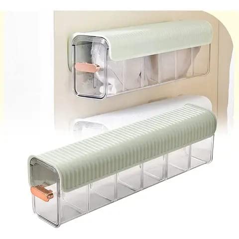 K.B.Sales 6 Cell Wall Mount Socks Underwear Drawer Organiser Drawer Storage Boxes And Acrylic Organizers For Socks Ties Data Cab