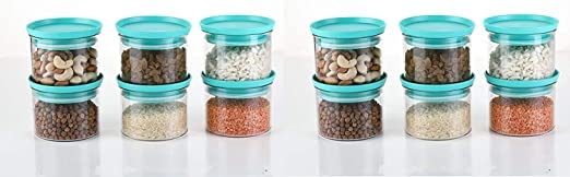 Viva Smart Air Tight Kitchen Storage Container For Rice | Dal | Atta, BpaFree, Flour | Cereals | Snacks | Stackable | Modular, 