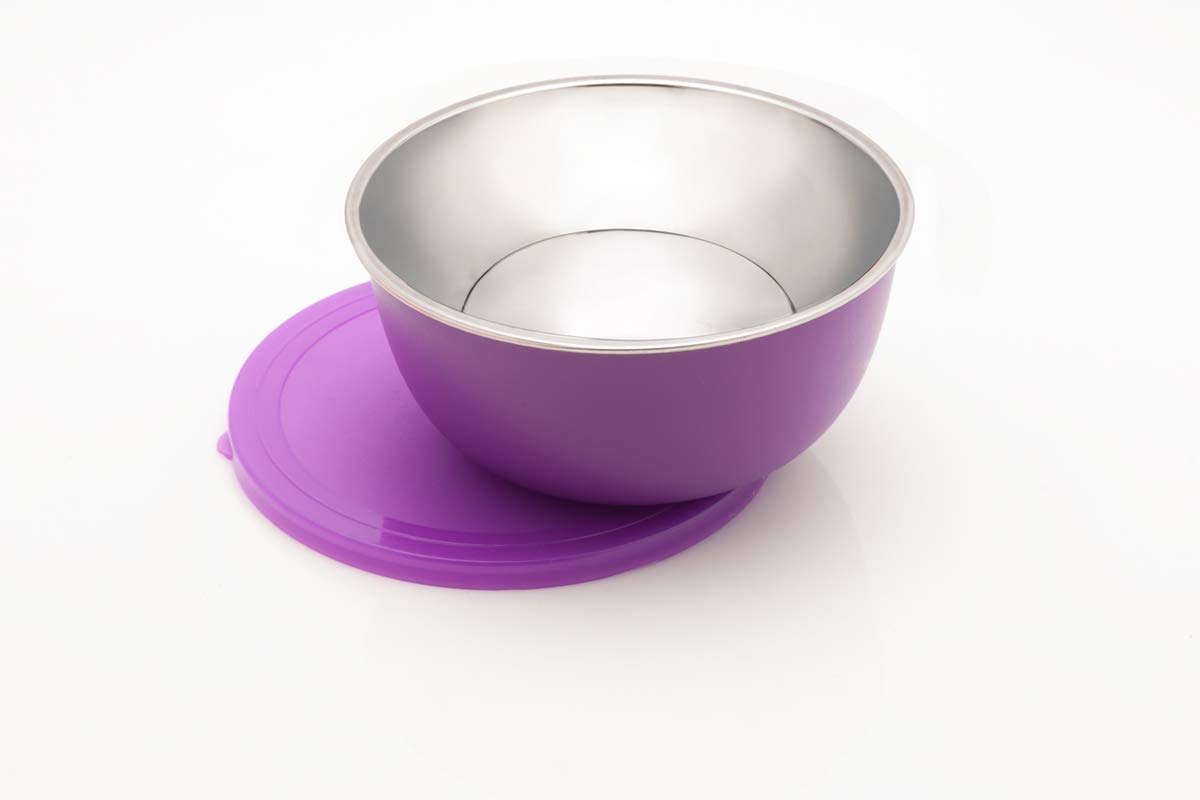 Signora Ware 500Ml Classic Microwave Safe Stinless Steel Bowls & Containers With Lid / Airtight Zero Spillage / Food Grade / Wid