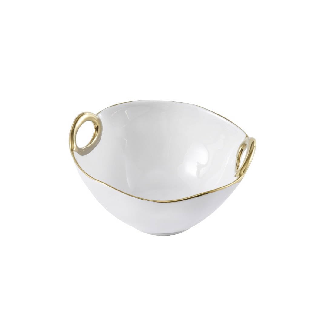 Pampa Bay Snack Bowl With Golden Handles