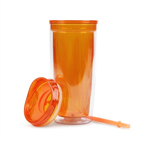 Simply Green Solutions Gemstone Double Wall 16Oz. -Hot Cold- Acrylic Travel Tumbler - Blue